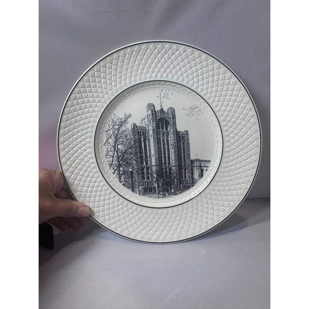 Vintage Spode Copeland Mansard plate Detroit‎ Masonic Temple